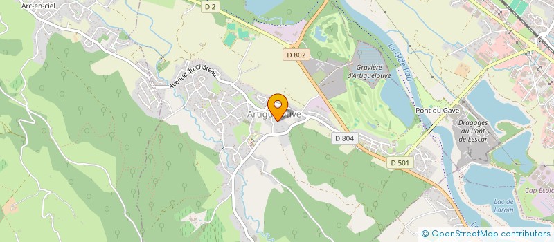 localisation de l'entreprise MADAME CECILE GIL  ARTIGUELOUVE