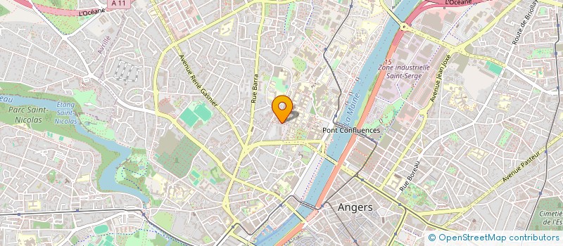 localisation de l'entreprise MADAME CECILE GINGUENEAU à ANGERS