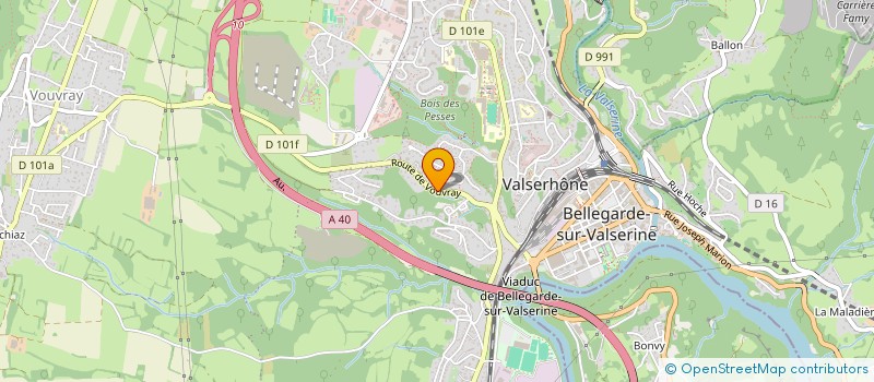 localisation de l'entreprise MADAME CECILE GIRARD à VALSERHONE