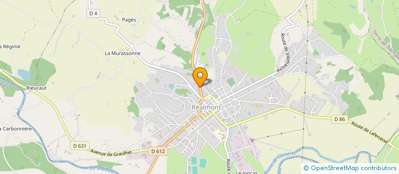 localisation de l'entreprise MADAME CECILE GIRARDI  REALMONT