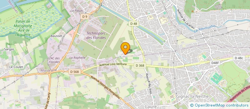 localisation de l'entreprise MADAME CECILE GIRAUD  MARIGNANE