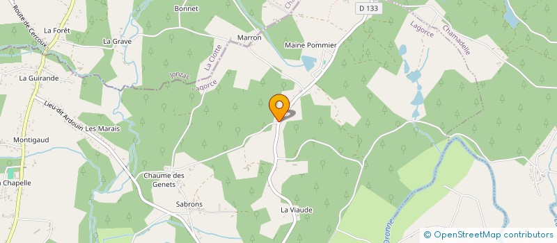 localisation de l'entreprise MADAME CECILE GIRAUD à LAGORCE