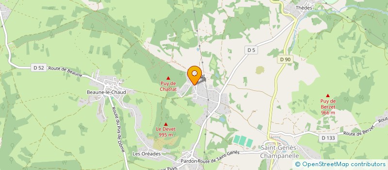 localisation de l'entreprise MADAME CECILE GIRAUD  SAINT-GENES-CHAMPANELLE