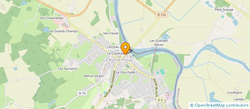 localisation de l'entreprise MADAME CECILE GIRON à LA ROCHE-POSAY