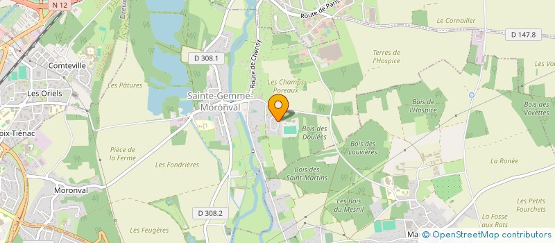 localisation de l'entreprise MADAME CECILE GIROUD à SAINTE-GEMME-MORONVAL