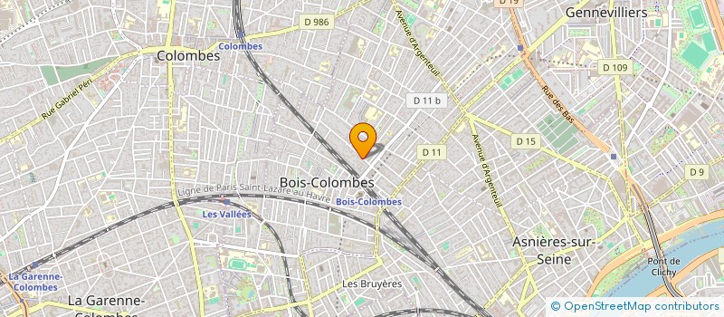 localisation de l'entreprise MADAME CECILE GLORIES à BOIS-COLOMBES