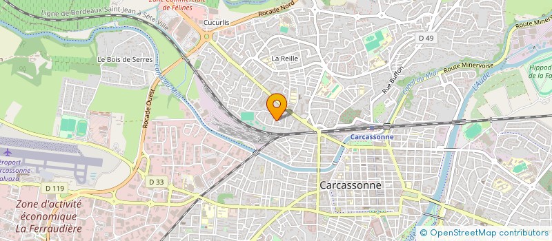 localisation de l'entreprise MADAME CECILE GONNET  CARCASSONNE