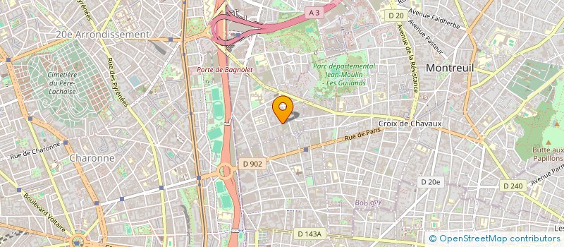 localisation de l'entreprise MADAME CECILE GORECKI à BAGNOLET