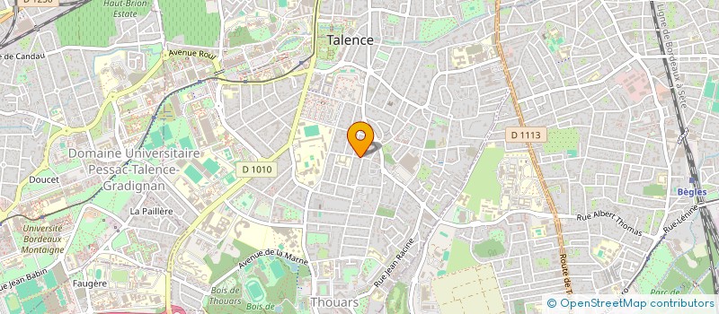 localisation de l'entreprise MADAME CECILE GOURCEAUD  TALENCE