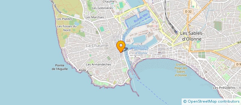 localisation de l'entreprise MADAME CECILE GOURRAUD à LES SABLES D'OLONNE