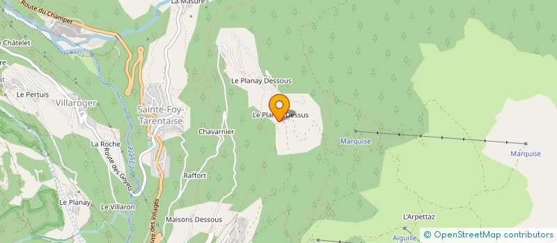 localisation de l'entreprise MADAME CECILE GRAND  SAINTE-FOY-TARENTAISE