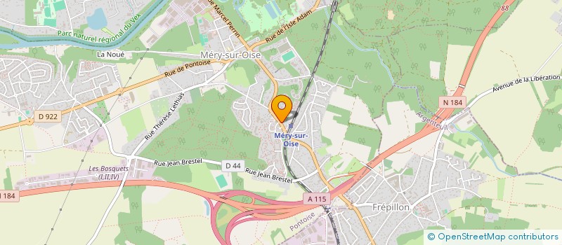 localisation de l'entreprise MADAME CECILE GRANDMOUGIN  MERY-SUR-OISE