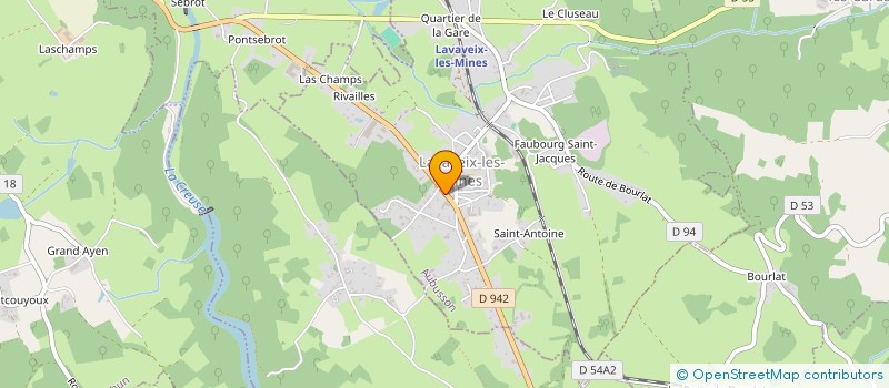 localisation de l'entreprise MADAME CECILE GRANDON à LAVAVEIX-LES-MINES