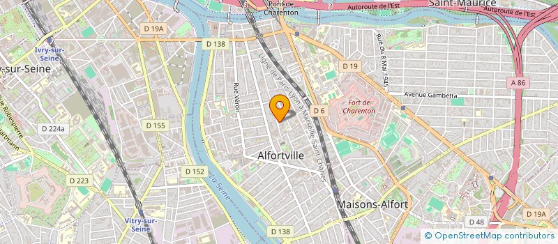 localisation de l'entreprise MADAME CECILE GRANIER  ALFORTVILLE