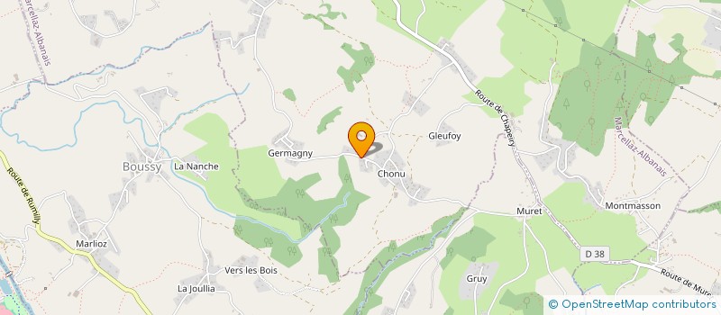 localisation de l'entreprise MADAME CECILE GRELIN  MARCELLAZ-ALBANAIS