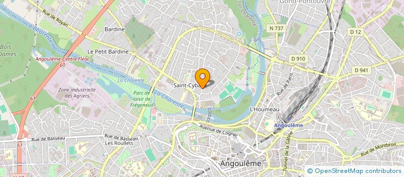 localisation de l'entreprise MADAME CECILE GRELOT à ANGOULEME