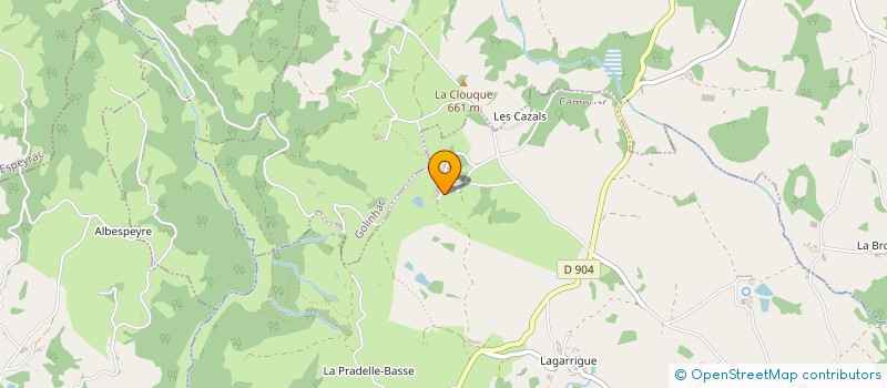 localisation de l'entreprise MADAME CECILE GRES  VILLECOMTAL