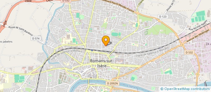 localisation de l'entreprise MADAME CECILE GRIMALDI à ROMANS-SUR-ISERE