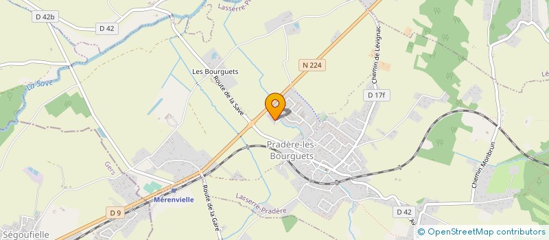 localisation de l'entreprise MADAME CECILE GRIMAUD  LASSERRE-PRADERE