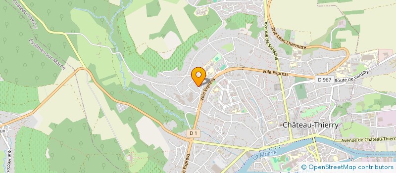 localisation de l'entreprise MADAME CECILE GROSSEL  CHATEAU-THIERRY