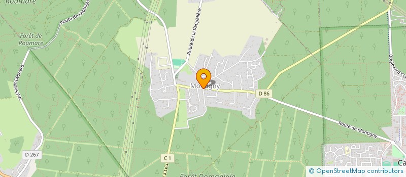 localisation de l'entreprise MADAME CECILE GUERARD  MONTIGNY