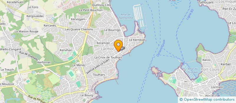 localisation de l'entreprise MADAME CECILE GUERBER  LARMOR-PLAGE