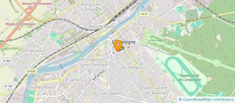 localisation de l'entreprise MADAME CECILE GUERIN à COMPIEGNE
