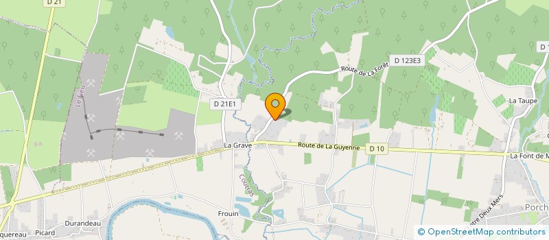 localisation de l'entreprise MADAME CECILE GUICHARD  PORCHERES