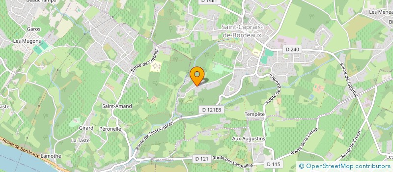 localisation de l'entreprise MADAME CECILE GUILLARD  SAINT-CAPRAIS-DE-BORDEAUX