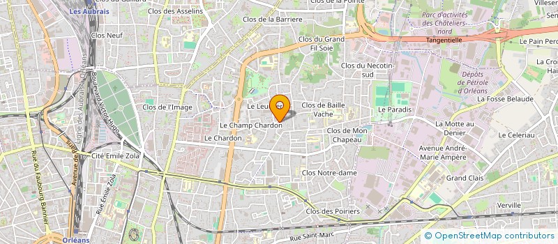 localisation de l'entreprise MADAME CECILE GUILLET à ORLEANS