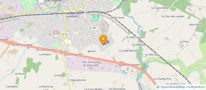 localisation de l'entreprise MADAME CECILE GUILLORET à LOUDEAC