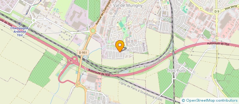 localisation de l'entreprise MADAME CECILE HANRY  REIMS