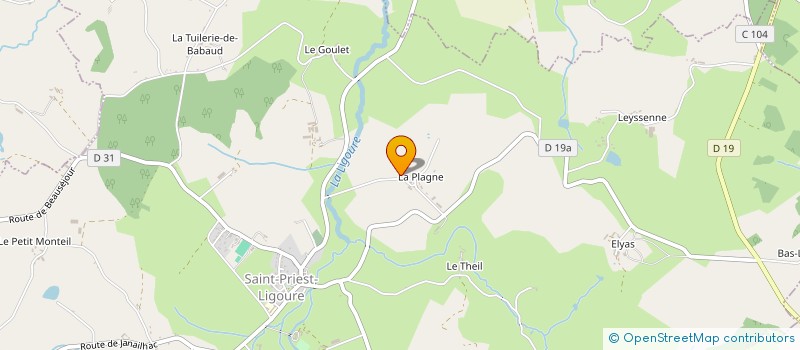 localisation de l'entreprise MADAME CECILE HAUDIQUET à SAINT-PRIEST-LIGOURE
