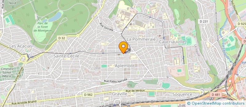 localisation de l'entreprise MADAME CECILE HAZARD  LE HAVRE