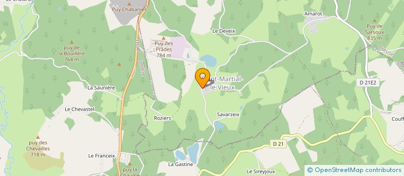 localisation de l'entreprise MADAME CECILE HENNEREZ à SAINT-MARTIAL-LE-VIEUX