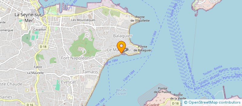 localisation de l'entreprise MADAME CECILE HENRIOT à LA SEYNE-SUR-MER
