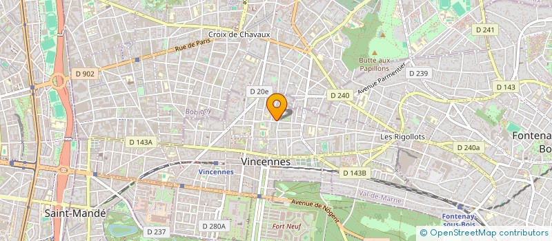 localisation de l'entreprise MADAME CECILE HERNANDEZ  VINCENNES