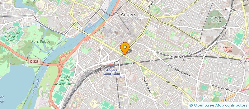 localisation de l'entreprise MADAME CECILE HERVOT  ANGERS