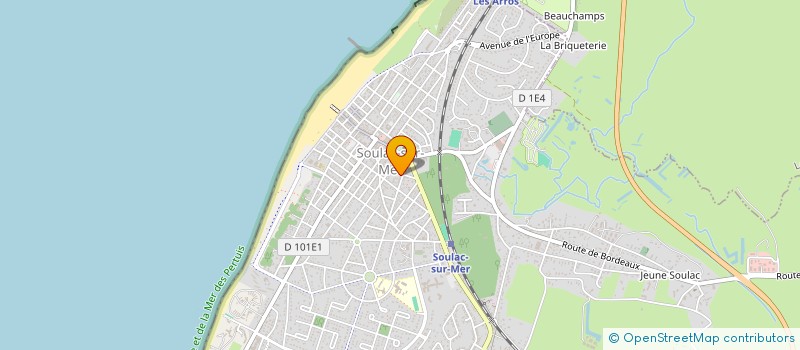 localisation de l'entreprise MADAME CECILE HOSTEINS  SOULAC-SUR-MER