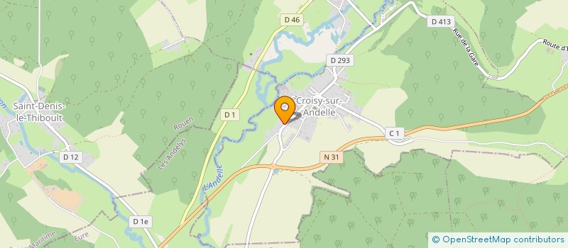 localisation de l'entreprise MADAME CECILE HOULET  CROISY-SUR-ANDELLE