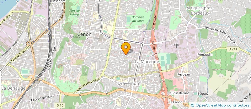 localisation de l'entreprise MADAME CECILE HUART  CENON