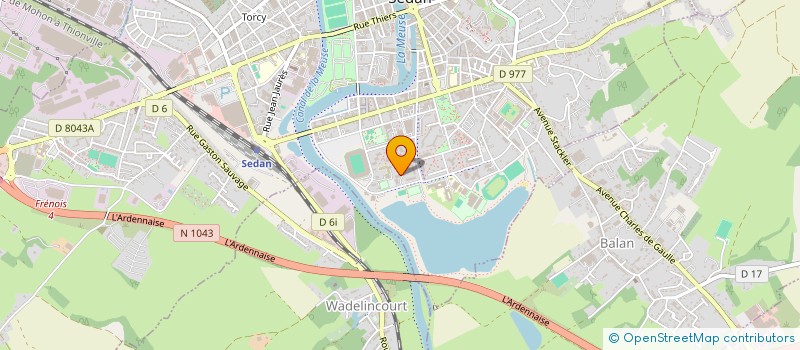 localisation de l'entreprise MADAME CECILE HUBERT  SEDAN