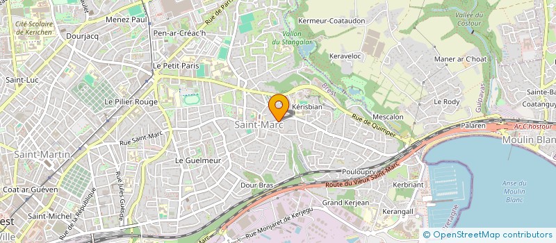 localisation de l'entreprise MADAME CECILE HUCHET à BREST