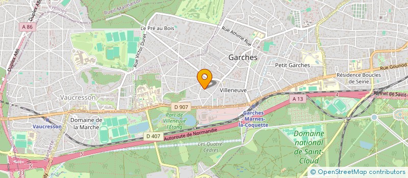 localisation de l'entreprise MADAME CECILE HUET à GARCHES