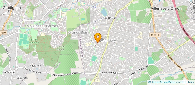 localisation de l'entreprise MADAME CECILE HUGUES  VILLENAVE-D'ORNON