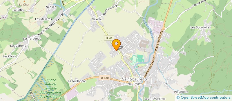 localisation de l'entreprise MADAME CECILE ICARD  SAINT-LAURENT-DU-PONT