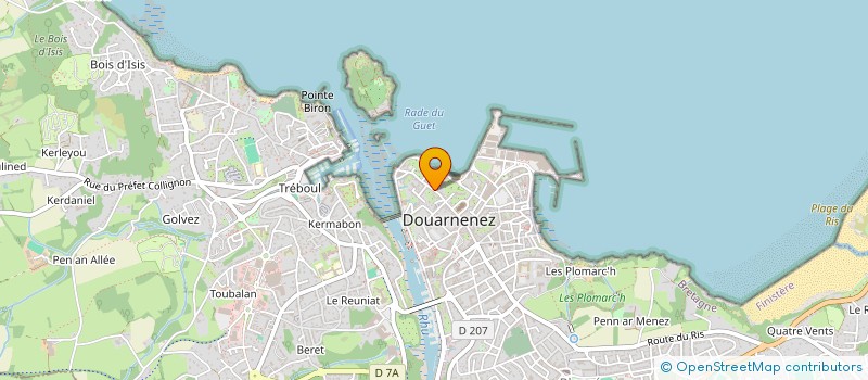 localisation de l'entreprise MADAME CECILE JACQUE  DOUARNENEZ