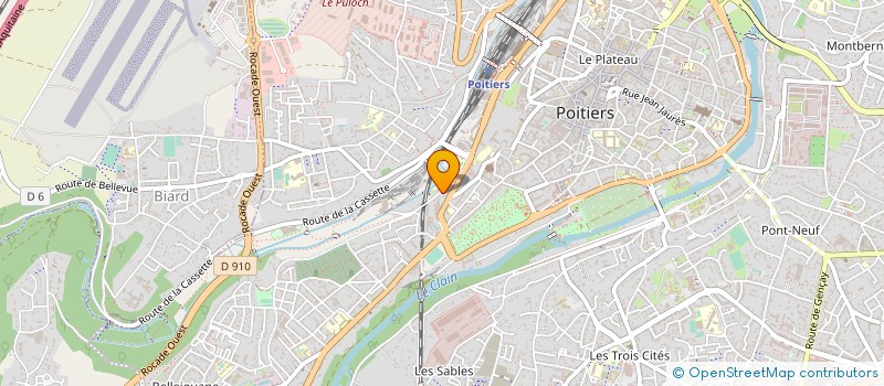 localisation de l'entreprise MADAME CECILE JACQUELIN  POITIERS