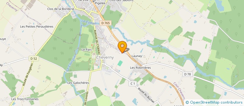 localisation de l'entreprise MADAME CECILE JACQUET  CHEVERNY