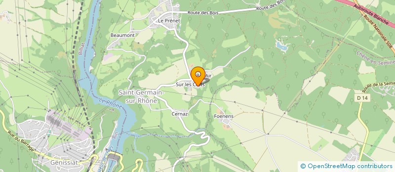 localisation de l'entreprise MADAME CECILE JAILLET  SAINT-GERMAIN-SUR-RHONE